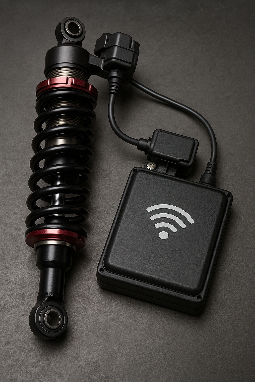 Wireless electronic suspension module